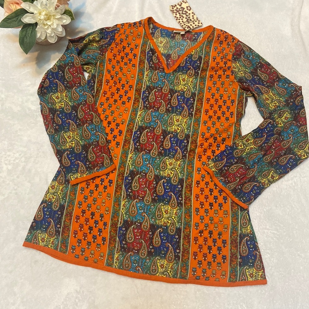 NWT Bhag’s Boho Long Sleeve Shirt Size S/M